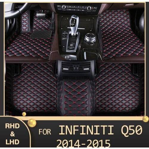 MIDOON Car floor mats for Infiniti Q50 2014 2015 Custom auto foot Pads automobile carpet cover