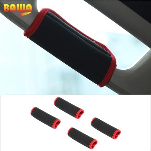 BAWA For Dodge RAM 2018-2021 Car Top Roof Grab Bar Handle Protector Decoration Cloth Cover Guard Pad Mat For Dodge RAM 2018
