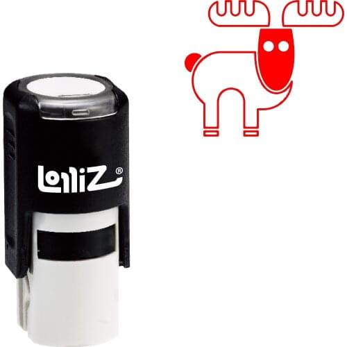 LolliZ Biomorphic Animal Symbol Series Design #81 Self-Inking Rubber Stamp