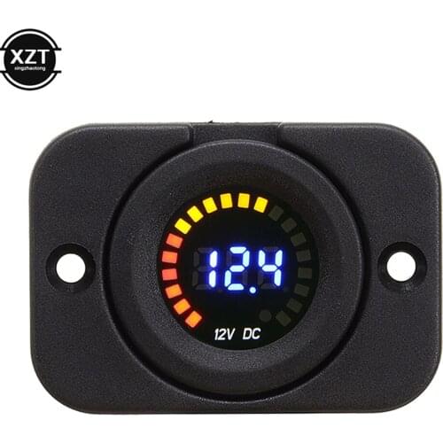 DC 12V Universal Car Motorcycle Boat LED Digital Voltmeter Panel Volt Meter Monitor Gauge Display Car Accessories