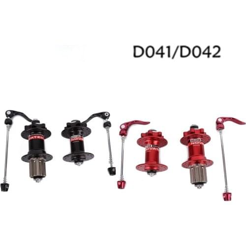 D041SB D042SB disc card brake MTB mountain bike hub bearing bicycle hubs 28 32 36 Holes red black 8/9/10/11s