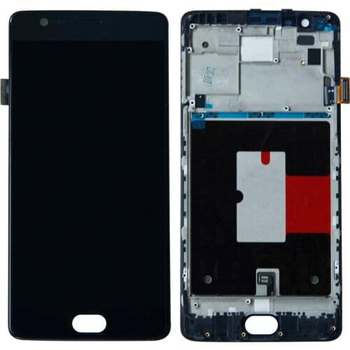 For OnePlus 3 Three A3000 A3003 Touch Screen Digitizer LCD Display Frame Assembly Replacement +Tools