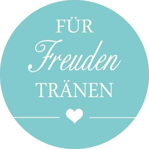 DouxArt 100 Pieces Fur Freuden Tranen Stickers, 4 cm Colorful Anchor Wedding Decoration Baptism Baby Shower Seals Labels V137