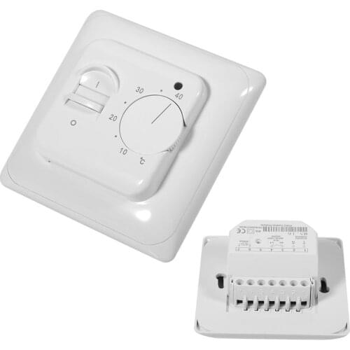 AC230V 50/60Hz 16A Mechanical Manual Operation Floor Heating Room Thermostat Indoor Warming Temperature Controller