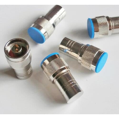 N Male Plug Connector 1W RF Coaxial Termination DUMMY Load DC 0-2500MHZ 50ohm Nickel Plated Brass RF Coaxial Adapters