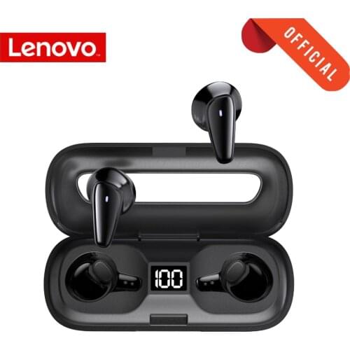 Lenovo TWS Headphones Ultra-thin Wireless Bluetooth 5.0 Earphone Long Battery Life HIFI Music Headset with Mic