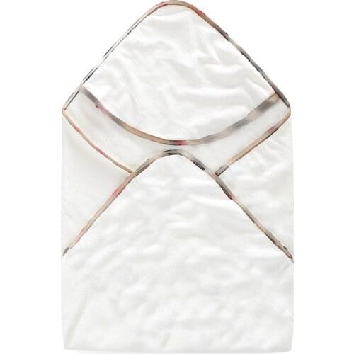 New 2021 winter Fashion Stitching letter style newborn Baby clothes cotton knit bath towel wrap new born baby boy girl blankets