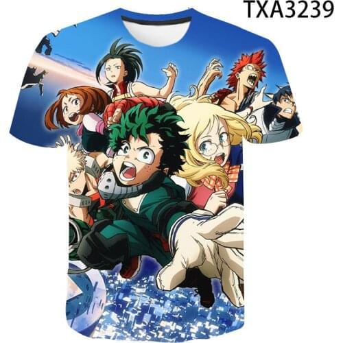 SONSPEE My Hero Academia 3D New Top Fashion Men Tshirt Women Tees Tops 3D Print Anime Dabi Asui Tsuyu Mens T-shirts Pullover