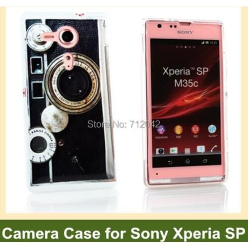 OEEKOI Vintage Camera Print Soft Gel TPU Cover Case for Sony Xperia SP M35c M35h Free Shipping