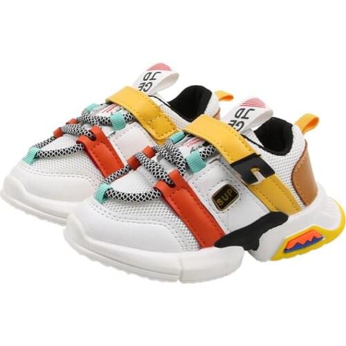 Autumn new fashionable net breathable leisure sports running shoes for girls shoes for boys brand kids shoes