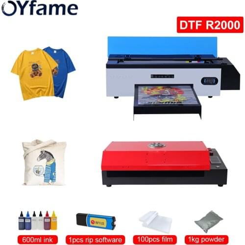 OYfame A3 DTF Printer DX5 A3 DTF Printer Directly Transfer Film Heat Press Tshirt DTF Printing Machine DTF Film DTF Printer