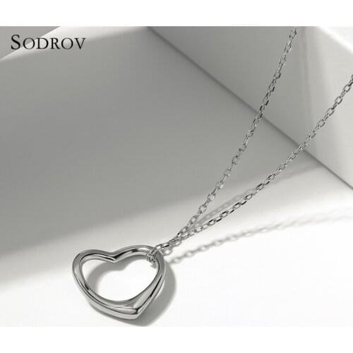 100% Authentic 925 Sterling Silver Classic Hot Heart Pendant Necklaces Women Fashion Jewelry Engage joyas de plata 925 Gift N009