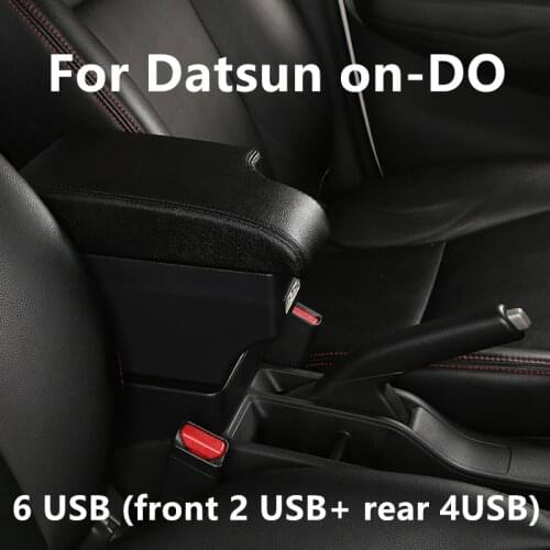 For Datsun on-DO Armrest Box Datsun mi-DO Universal Car Central Armrest Storage Box modification accessories