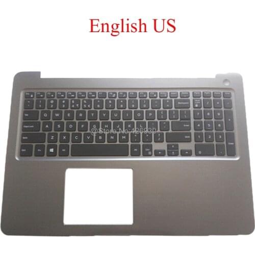 Laptop Palmrest US SW CZ BG keyboard For DELL For Inspiron 15 5565 5567 P66F 0PT1NY PT1NY English Swiss Czech Bulgaria new