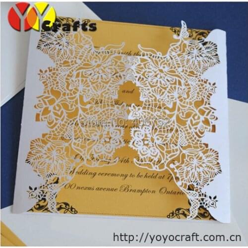 Invitation card /christmas table card 50sets,laser cut vintage lace design folded christmas invitation cards