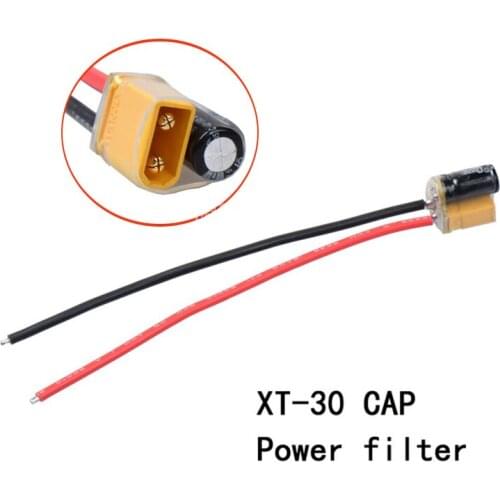 XT30 CAP Power Filter 220UF 25V 2-6S for RC FPV Racing Freestyle Tinywhoop Cinewhoop Toothpick Ducted Drones VTX ESC DIY Parts