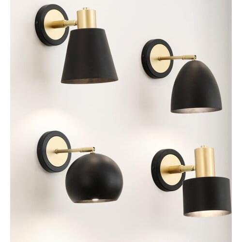 Wall lamp bedroom bedside lamp modern indoor lighting net red Nordic mirror front lamp living room sofa background wall lamp