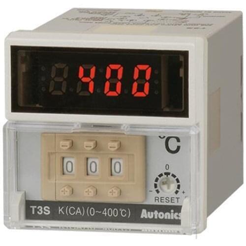 T3S-B4RP4C-N Temp Control, 1/16 DIN, On/Off-Proportional, Relay Output, RTD Input, 399 C, 100-240 VAC, New Type