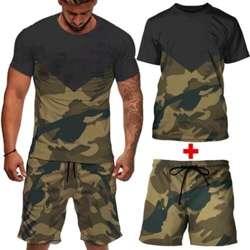 VANDER ESCH Mens Camouflage T-Shirts