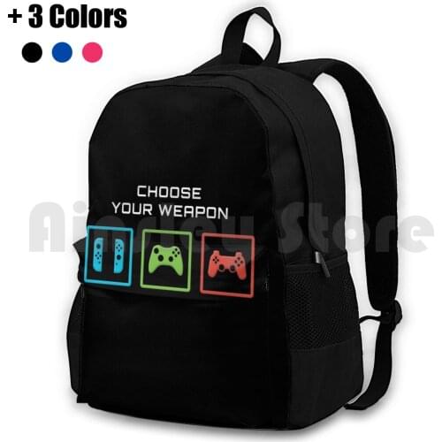 Choose Your Weapon Outdoor Hiking Backpack Riding Climbing Sports Bag Choose Your Weapon Choose Your Weapon Game Games Gaming