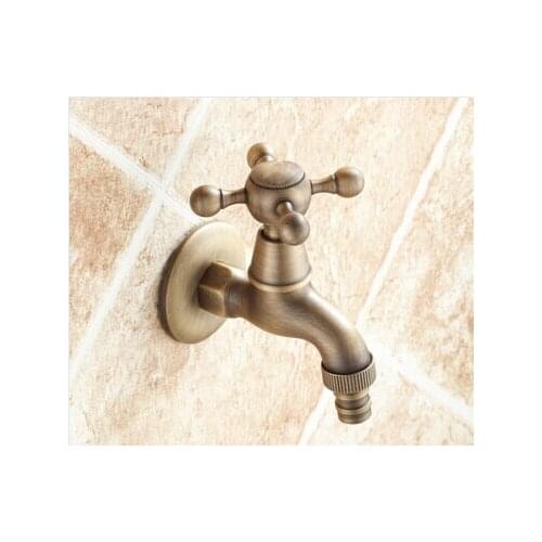 High Quality Antique Bronze Bibcocks faucet use for garden & Bathroom Wall Mounted Washing Machine faucet outdoor Faucet Tap