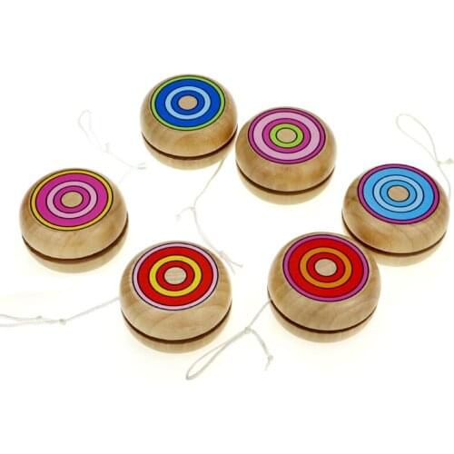 Yoyo Wooden Toys 4.5cm Yo-yo Classic Toys Wooden YO-YO Ball Spin Professional Classic Toys For Child Gift