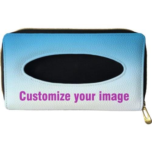 Customizable 1Pcs Car Tissue Box Car Sun Visor Napkins Tissue Boxes Holder Auto Interior Storage Bag Decoration Car Accessories