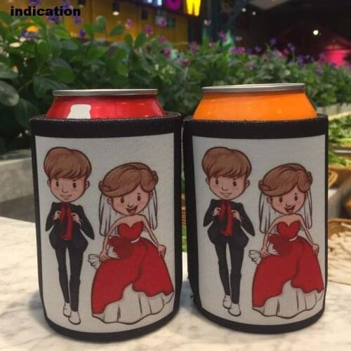 100pcs Custom Neoprene Stubby Holders Insulated Cooler Bags Drink Sleeve Wedding Gift Customize Waterproof Stubby Beer Cover
