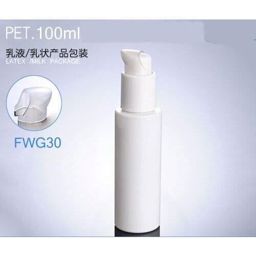 300pcs/lot PET Empty Bottle Refillable Protable 100ML Shampoo Lotion Water Plastic Pressed Pump Spray Bottle Refillable Bottle