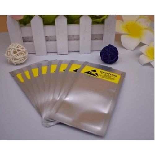 3000pcs 10*17cm Large open top Electronic Components Batteries Anti Static Plastic Packaging Bags Storage plastic Packaging Bags