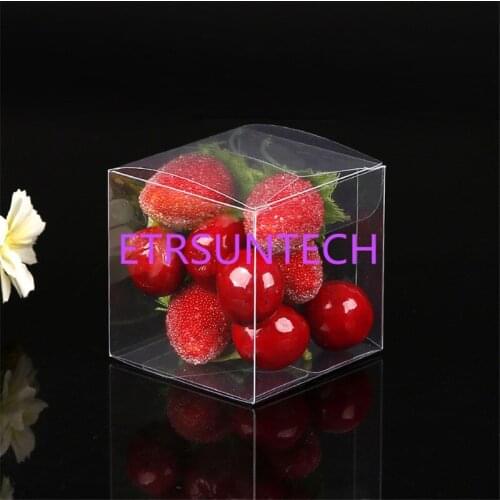 500pcs/lot 8x8x8cm quare Plastic Clear PVC Boxes Transparent Waterproof Gift Box PVC Carry Cases Packaging Box For jewelry/Candy
