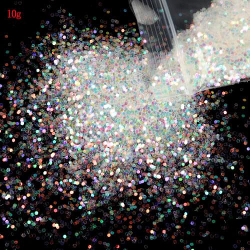 10g Gold Silver Shiny Nail Glitter Powder Flakes Dust Sparkly Nail Sequins Chrome Pigment Polish Manicure Nail Art Decorations