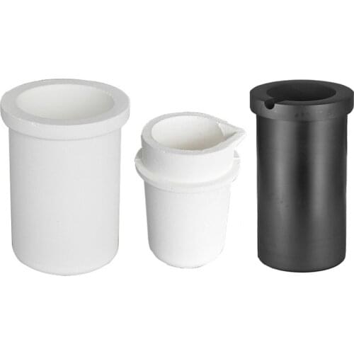 1kg Quartz Silica Melting Crucible High Purity Graphite Crucible Cup For Metal Gold Silver Platinum Brass Casting