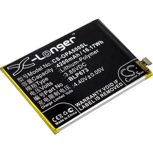 CS 4200mAh/16.17Wh battery for OPPO A2 Pro,A3s,A3s Dual SIM,A3s Dual SIM TD-LTE,A5, A5 Dual SIM,A5 Dual SIM TD-LTE