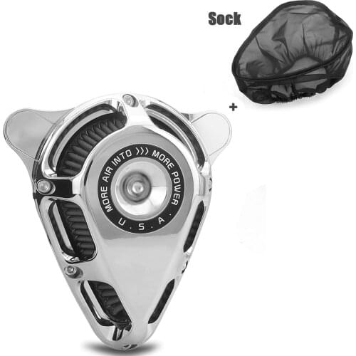 Chromed Turnable Air Cleaner filters rain sock for harley sportster XL883L XL1200T SuperLow iron883 48 72 1991-2021