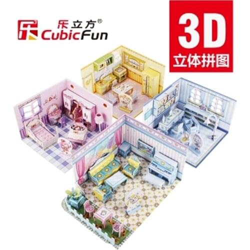 T85 HOT Sale 3D Puzzle Magic Fairy Toys Girl Magic Toy House Creative Puzzle Gifts Children Educational Toys