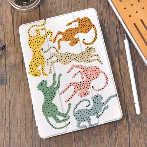 Fashion Leopard Silicone Cover for iPad Air 4 Case Mini 5 Coque Tablet Holder 10.2 8th 7th 12.9 Pro 11 Funda 2020 10.5 Air 2