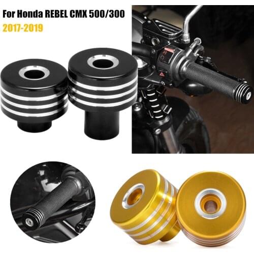 Motor Handle Bar End Handlebar Grips Cap Cover Anti Vibration Silder Plug for For Honda Rebel CMX 300 500 CMX500 2017 2018 2019