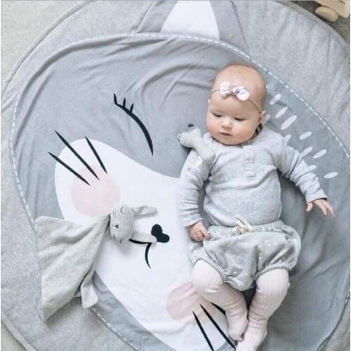 INS New Super Cute Cat Koala Game Mat Nap Mat Cotton Baby Room Decoration Children Crawling Mat Toy