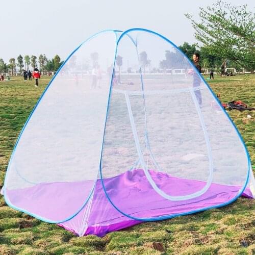 Portable Folding Mosquito Net Bed Canopy Tent Camping Screen Houses Freestand Bed Instant Gazebos Mosquito Net for Car, Camping