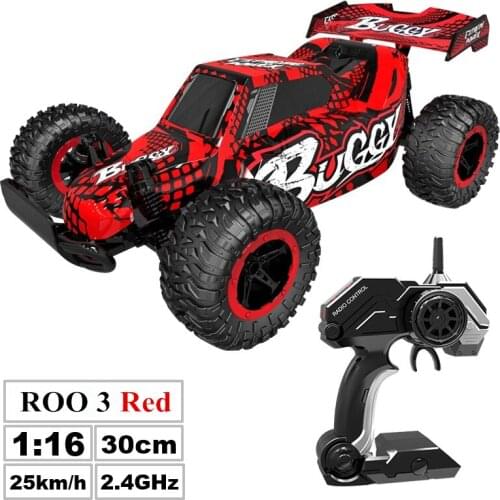 1:16 RC Car 2.4G Electric Remote Control Model Children Rear Wheel Drive Crawler Bigfoot Off Road Cars Outdoor Toys For Boy Gift