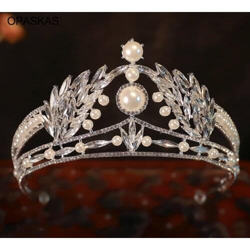 Bridal Crown Headwear Luxury Alloy Rhinestones Inlaid Headband for Female Wedding Birthday Hair Accessories PT