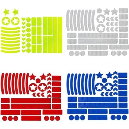 Reflective Strips Stickers Waterproof Bike Tape Night Visibility Reflector Stripe for Motorcycle Helmets Strollers