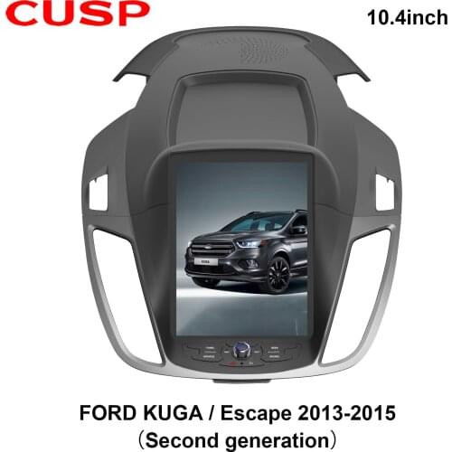 Tesla style vertical Android 9.0 Car GPS for Ford KUGA / Escape 2013- GPS Nagavition Car radio player car multimedia car stereo