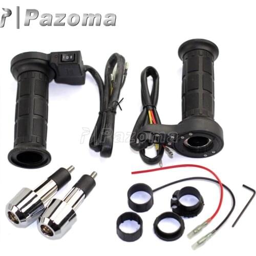 Universal Black Motorbike 7/8" Handlebar Grips Heater Grip 22mm Warmer Heating Grips for Suzuki Honda Yamaha Street Bike Scooter