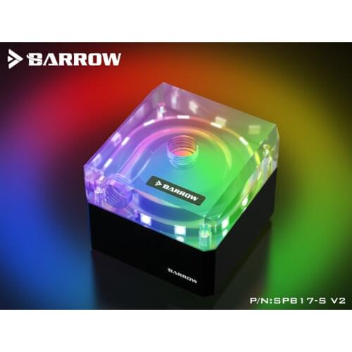 Barrow SPB17-S-V2, 17W PWM Pumps, LRC 2.0, DDC Series, Metal Shell, Manual And PWM Speed Control Water Cooling Pump