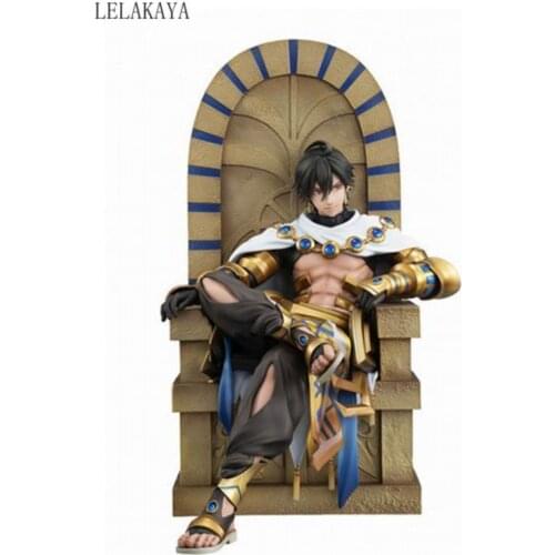 Japan Anime Fate Prototype FGO fate Grand Order Ramesses II Ozymandias Sitting Statue PVC Action Figure Model Toys Doll lelakaya