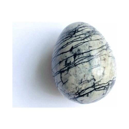 Natural Gem stone Egg ,Picasso Jaspe r Stone Large Worry Stone, Meditation,Healing Stone Egg,Fidget Egg,35X45MM