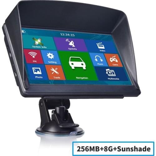 10pcs 7inch gps navigation 8G 256MB Capacitive screen