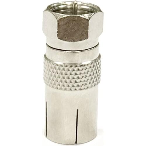 10pcs F male plug to IEC PAL DVB-T TV female jack RF adapter connector British size for Cable TV